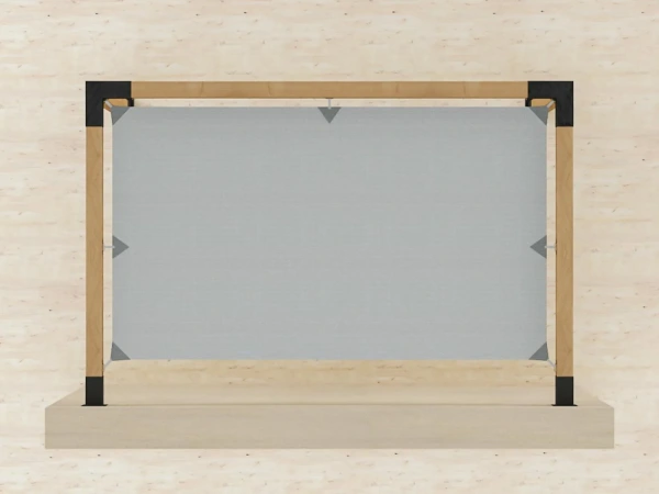 Pergola VEGAS - o stěnu - 1 sekční 1