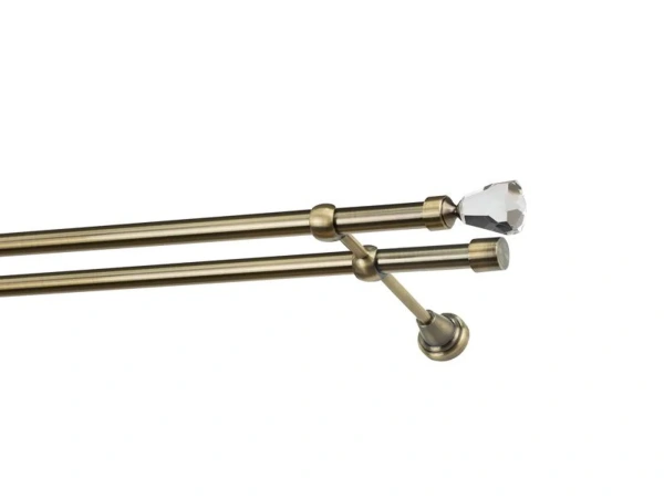 Garnýže 19x19mm - dvouřadá - CRYSTAL CONE - antik 2