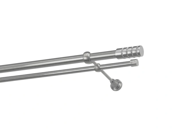 Garnýže 25x16mm - dvouřadá - CYLINDR CRYSTAL - satin 1