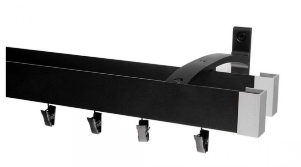 Garnýže MODERN dvouřadá - na stěnu - odstín ČERNÁ