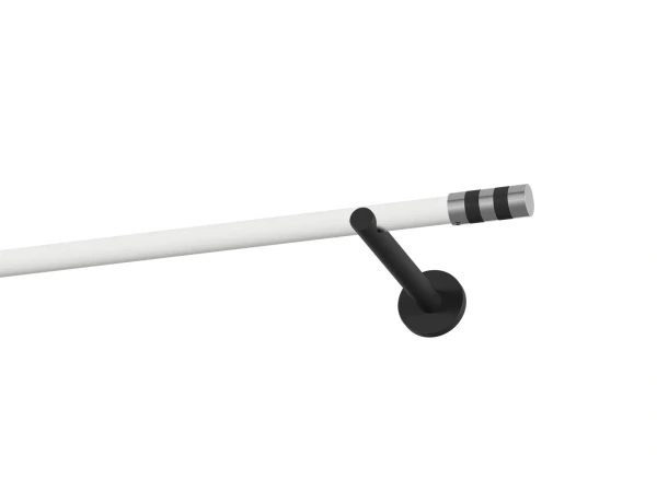 Garnýž 19mm obyčejná tyč - 1řada - VALEC - bílo černá 1