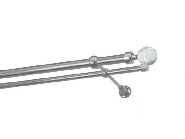 Garnýže 25x16mm - dvouřadá - KOULE CRYSTAL - satin 1