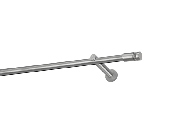 Garniža 19mm - drážková tyč - 1rad - CYLINDR CRYSTAL - satin 1