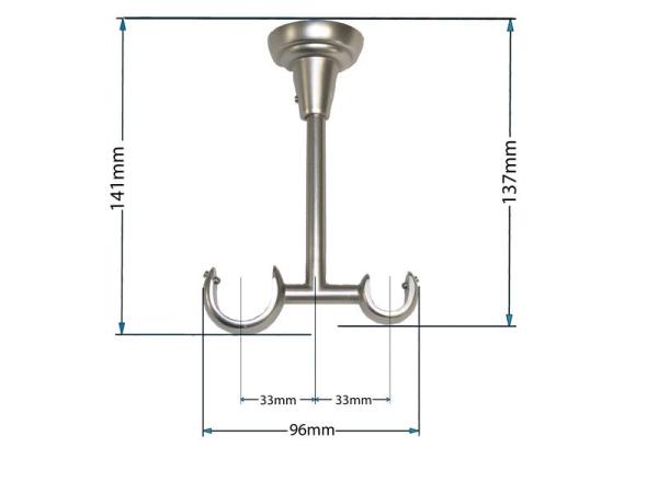 Garnýže 25x16mm - dvouřadá - CYLINDR CRYSTAL - satin 3