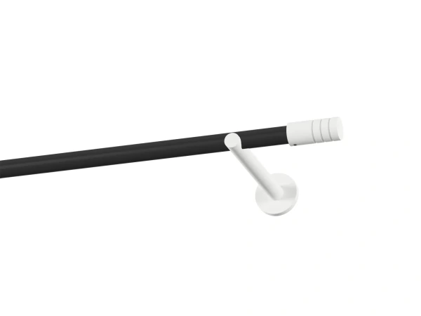 Garnýž 19mm obyčejná tyč - 1řada - TECHNO - černo bílá 1