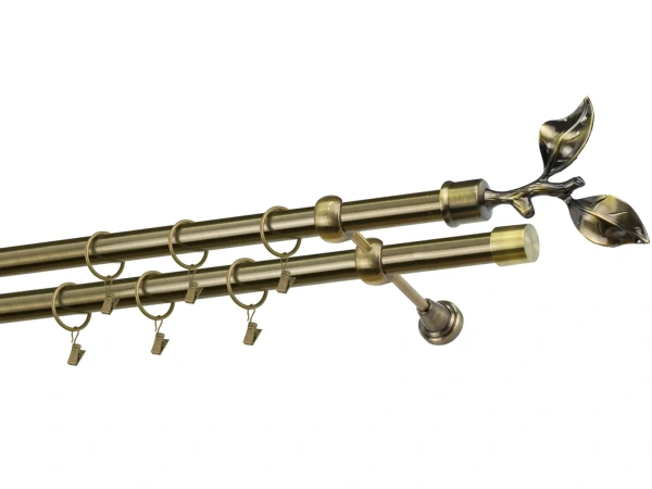 Garnýže 25x25mm - dvouřadá - LIST ROSE - antik