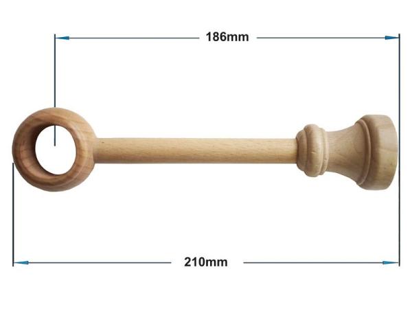 Garnýže dřevěná 28mm jednořadá - BUK 2