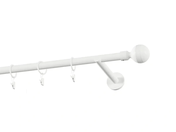 Garnýž 19mm obyčejná tyč - 1řada - GABI - bílá