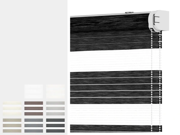 Rolety SOLID M - den a noc - látka RODOS