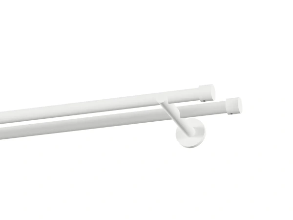 Garnýž 19x19mm obyčejná tyč - 2řada - PULLO - bílá 1