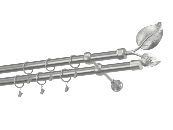 Garnýže 25x25mm - dvouřadá - LIST VELIKÝ satin