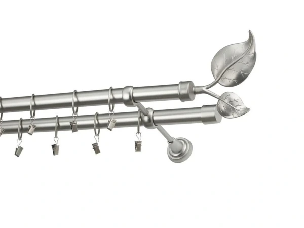 Garnýže 25x25mm - dvouřadá - LIST VELIKÝ satin