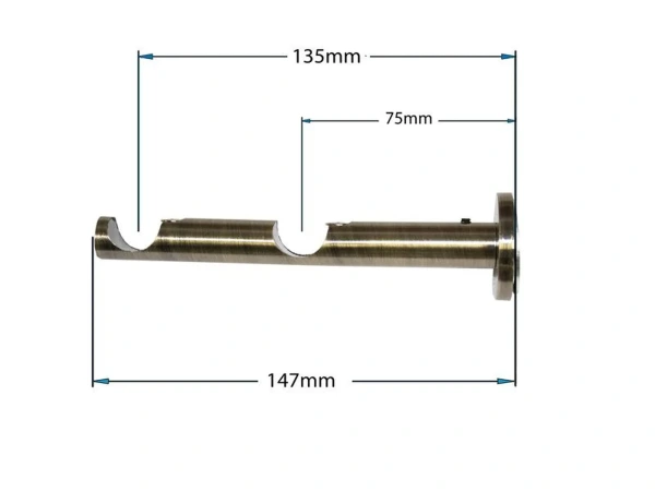 Garnýže 19x19mm - dvouřadá - PULLO - antik 6