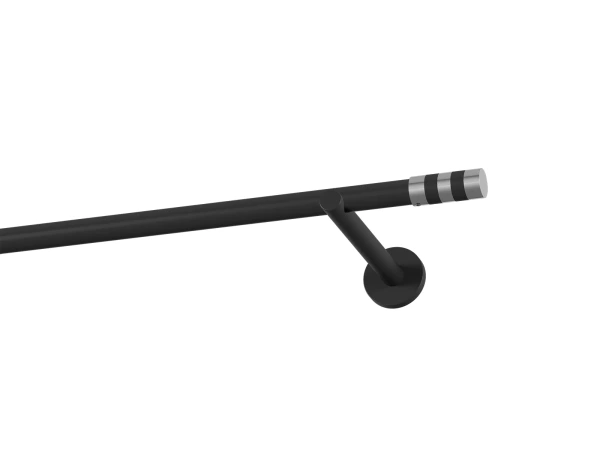 Garnýž 19mm obyčejná tyč - 1řada - VALEC - černá 1