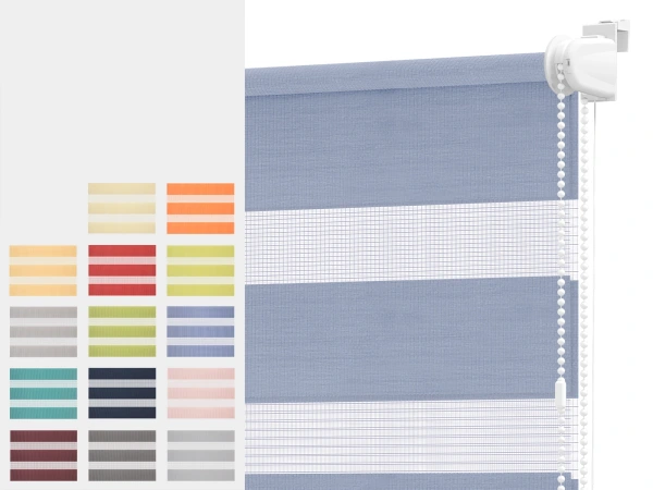 Rolety MINI+ den a noc - látka BAHAMA