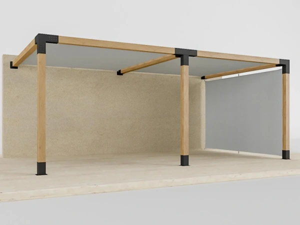 Pergola VEGAS - o stěnu - 2 sekční