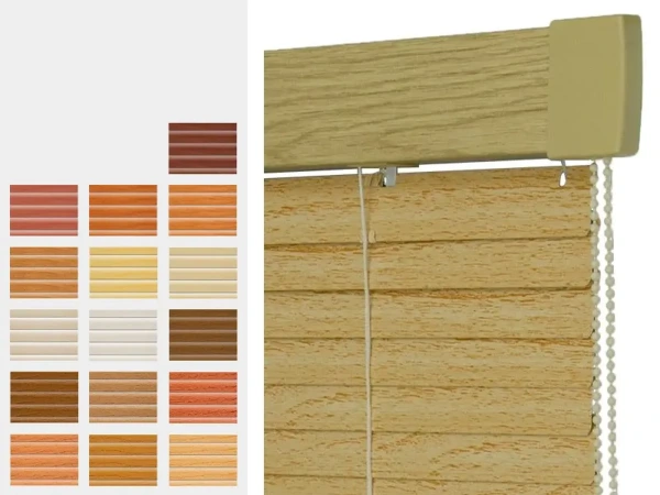 Žaluzie na okna ISSO 1 - 25mm - dřevoimitační