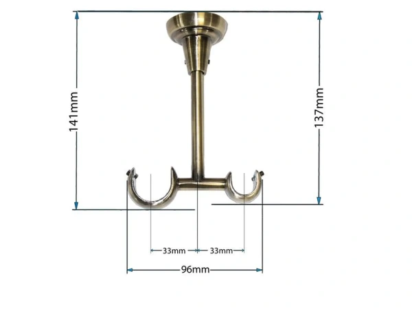 Garnýže 25x16mm - dvouřadá - CAPRI - antik 6
