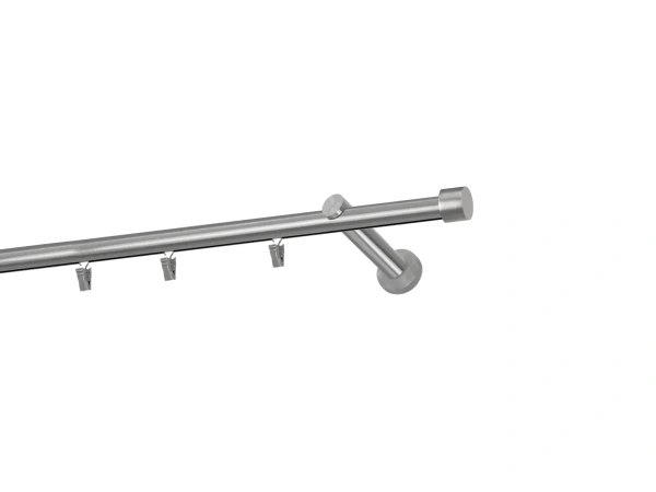 Garniža 19mm - drážková tyč - 1rad - PULLO - satin
