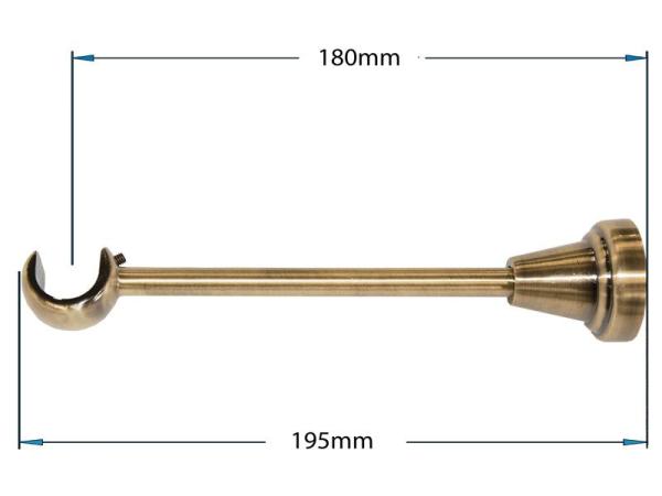 Garnýže 19mm - jednořadá - CYLINDR CRYSTAL - antik 2