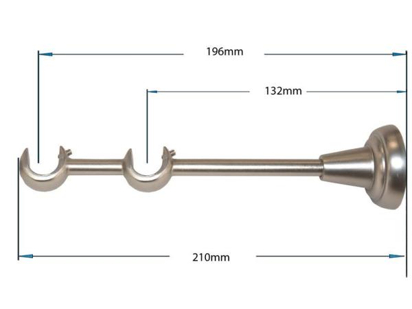 Garniže 16x16mm - dvojradové - PLUTON - satin 3