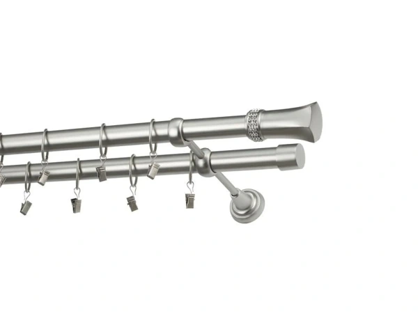 Garnýže 25x25mm - dvouřadá - PLUTON CRYSTAL - satin