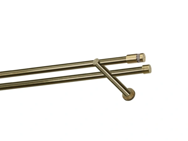 Garnýže 19x19mm - dvouřadá - CYLINDR CRYSTAL - antik 1