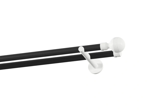 Garnýž 19x19mm obyčejná tyč - 2řada - GABI - černo bílá 1