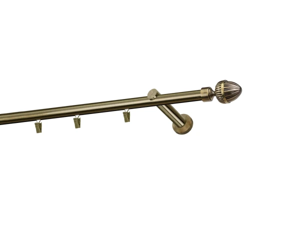 Garniža 19mm - drážková tyč - 1rad - ODEON - antik