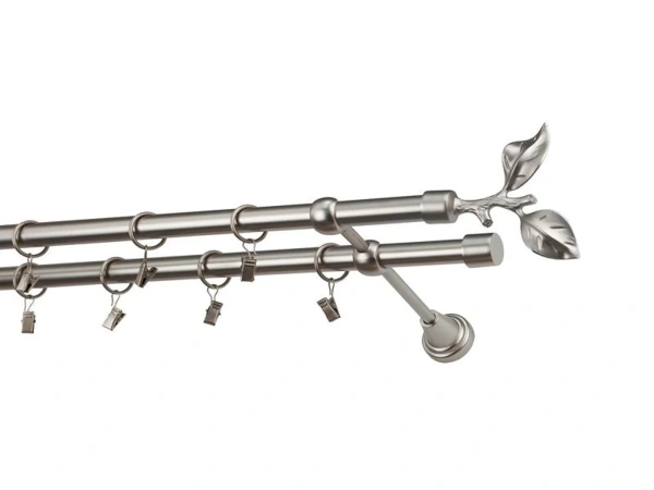 Garnýže 19x19mm - dvouřadá - LIST ROSE - satin