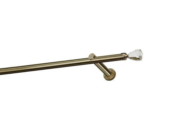 Garniža 19mm - drážková tyč - 1rad - CRYSTAL CONE - antik 1