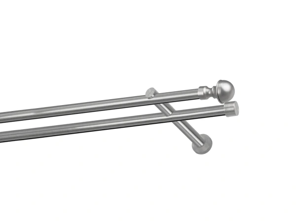 Garniža 19x19mm - drážková tyč - 2rady - BOSTON - satin 1