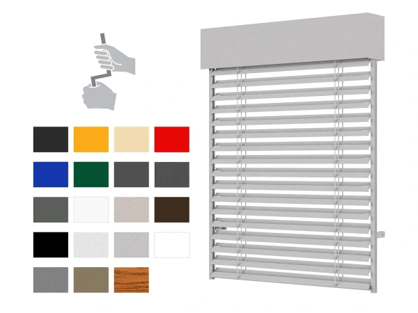 Venkovní žaluzie Z70 - klika