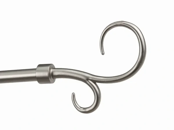 Garniže 16x16mm - dvojradové - HÁK DVOJITÝ - satin 10