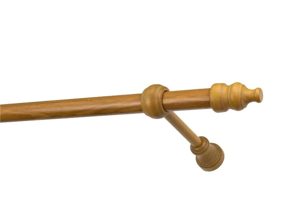 Garnýže dřevěná 28mm jednořadá - DUB ZLATÝ 1