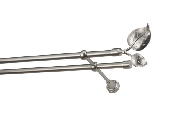 Garniže 16x16mm - dvojradové - LIST VEĽKÝ - satin 2