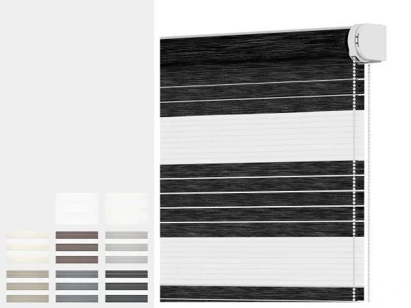 Rolety SOLID S - den a noc -  látka RODOS