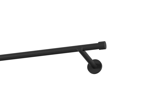 Garnýž 19mm obyčejná tyč - 1řada - PULLO - černá 1