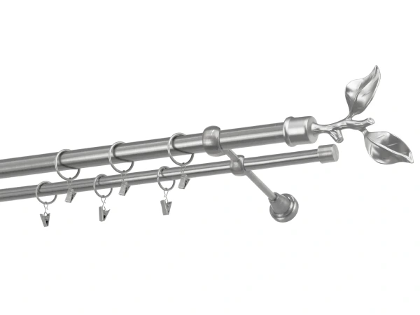 Garnýže 25x16mm - dvouřadá - LIST ROSE - satin