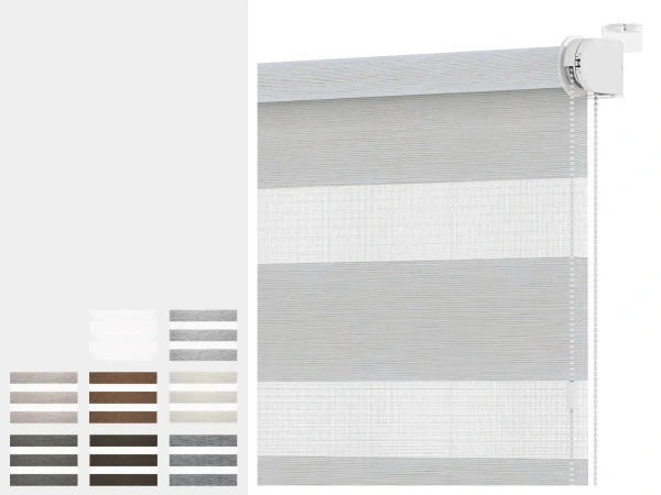 Rolety MINI - den a noc - látka MALORKA