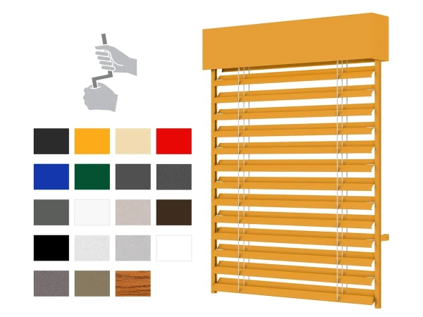 Venkovní žaluzie S90 - klika