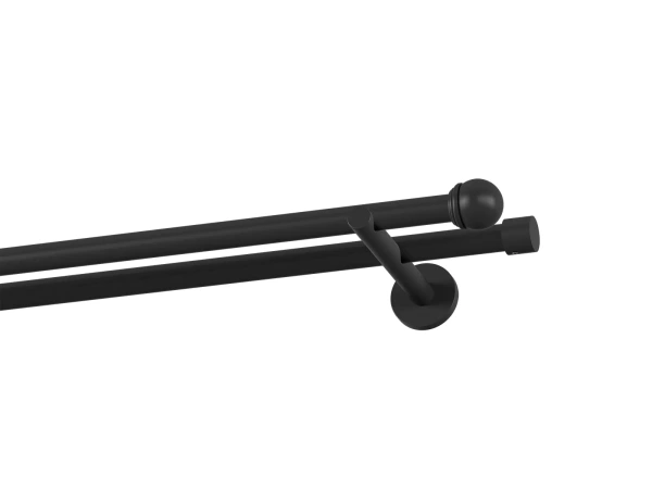 Garnýž 19x19mm obyčejná tyč - 2řada - TODI MAX - černá 1