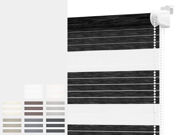 Rolety MINI+ den a noc - látka RODOS