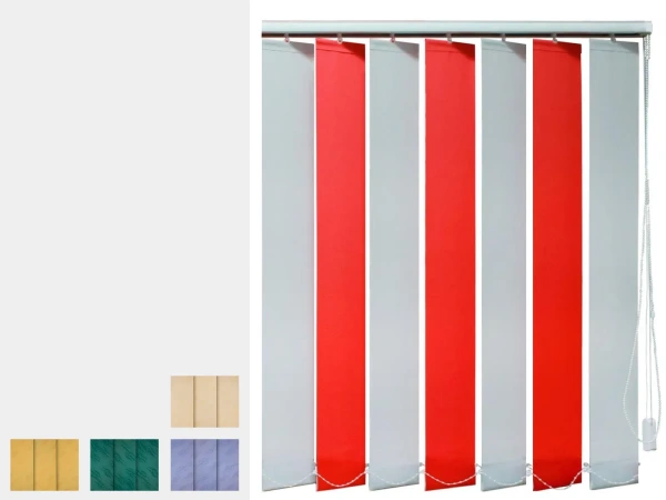 Dvoubarevní vertikální žaluzie - látka MADEIRA