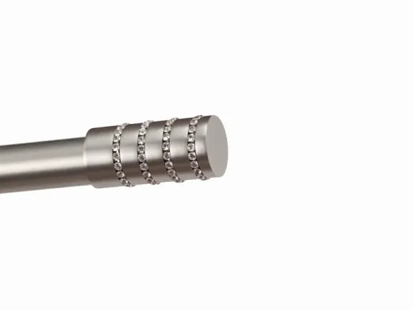 Garnýže 25mm - jednořadá - CYLINDR CRYSTAL - satin 3