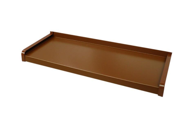 Venkovní hliníkové parapety ohýbané - hnědá RAL 8003