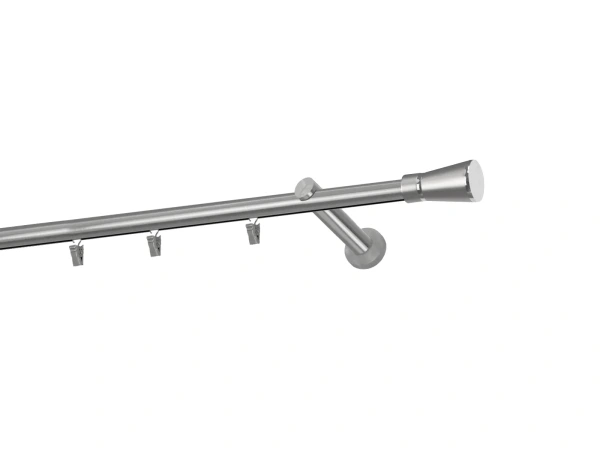 Garniža 19mm - drážková tyč - 1rad - RIMINY - satin