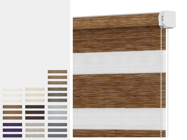 Rolety SOLID S - den a noc -  látka MAURÍCIUS