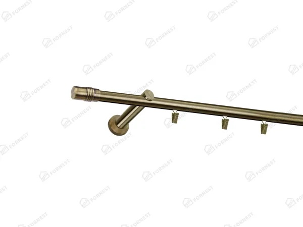 Garniža 19mm - drážková tyč - 1rad - CYLINDR - antik