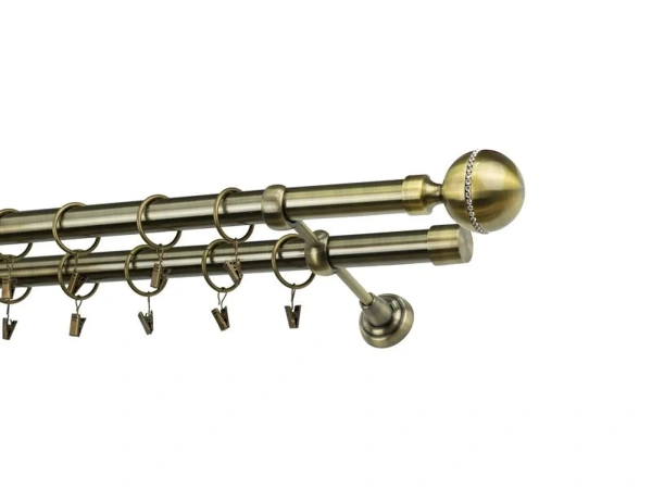 Garnýže 25x25mm - dvouřadá - KALISTO CRYSTAL - antik